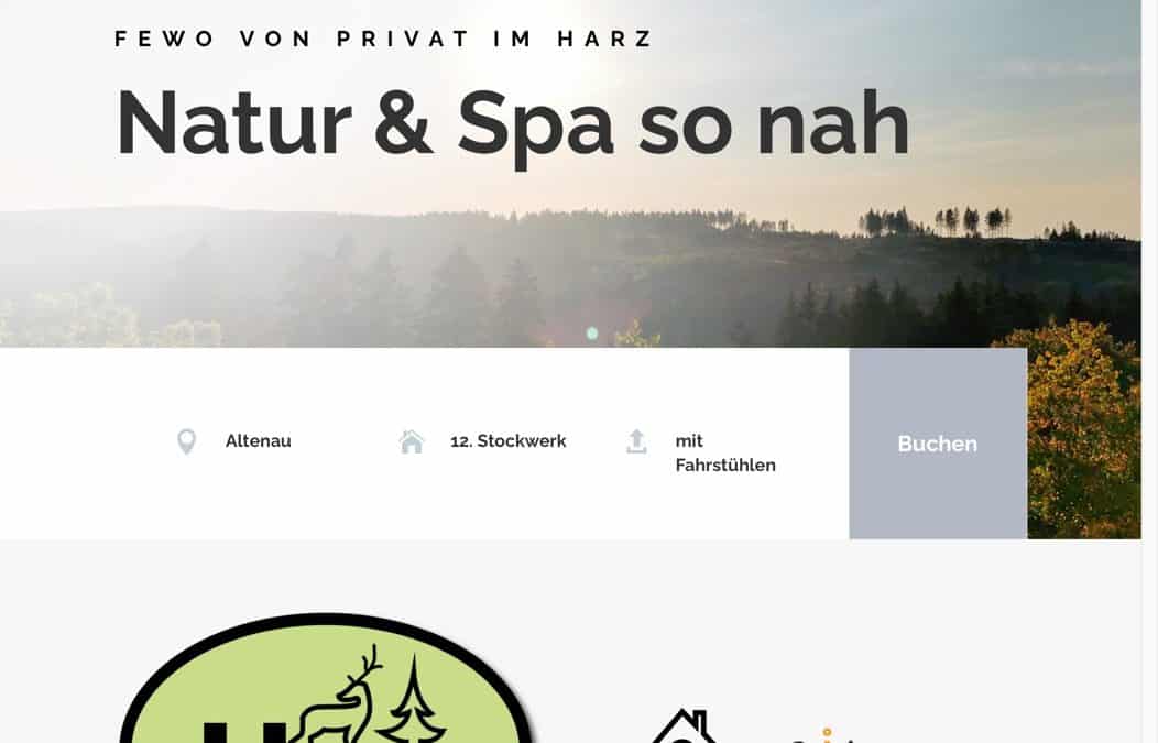 FeWo-Harz-Urlaub-Web­site